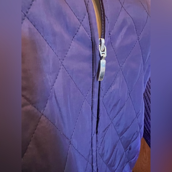 Croft & Barrow Purple Cotton Knitted Puffer Jacket Size Petite Large - Picture 7 of 10
